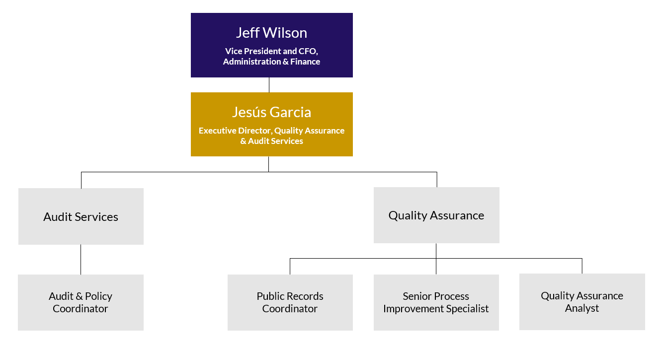 Organizational Chart Quality Assurance